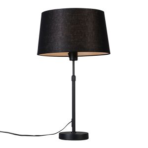 Table Lamp Black with Black Lampshade 35 cm Adjustable - Parte