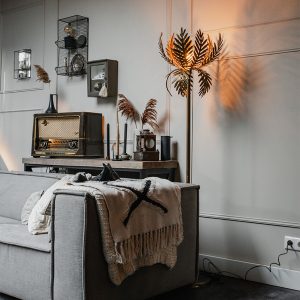 Vintage Floor Lamp Gold - Botanica Simplo