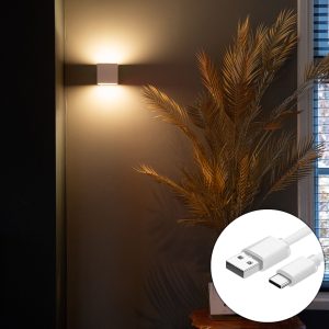 Wall Light White Incl. LED and Touch Dimmer Rechargeable - Joris