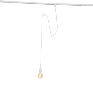 White Pendant Light for Track System 1-Phase - Iconic Cavalux
